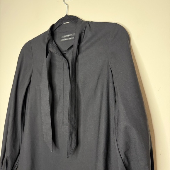 CLUB MONACO Wool Black Professional Business Career Wear Shift Shirt Dress - Picture 2 of 12